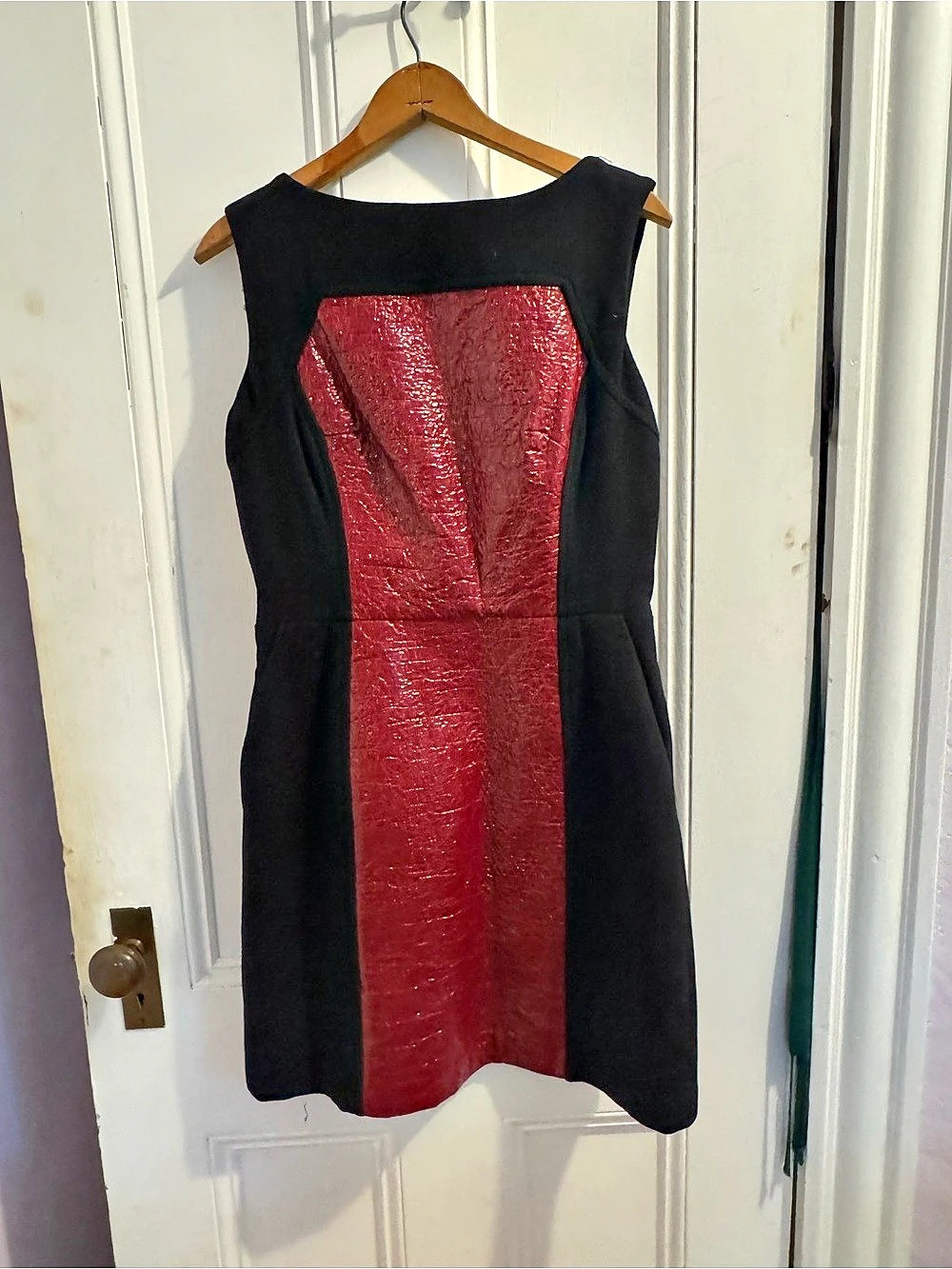 Milly Black & Red Mini Dress Size 10 Like New